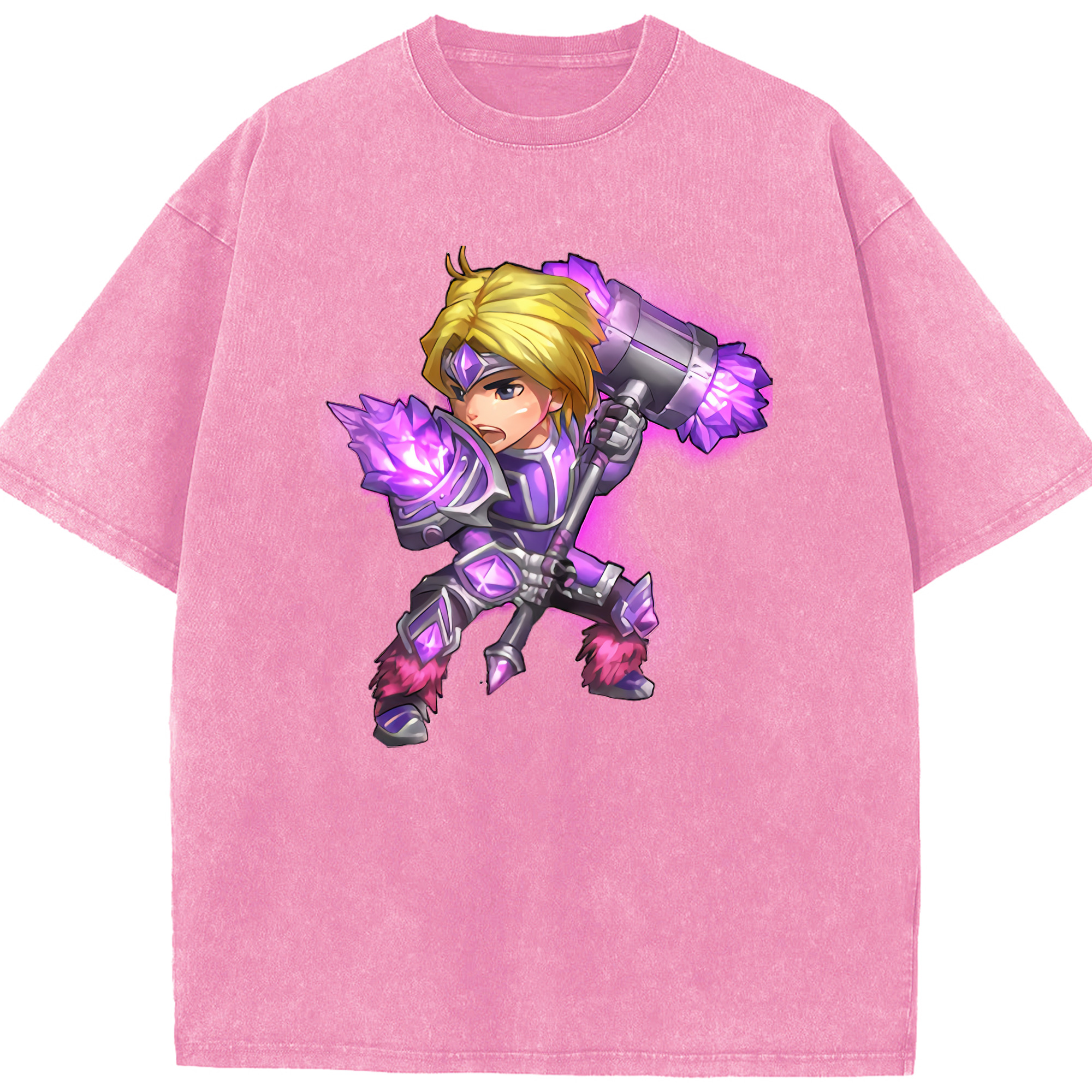 リーグ・オブ・レジェンド League of Legends LOL 綿100% ヴィンテージ風 半袖Tシャツ（フロントプリント）